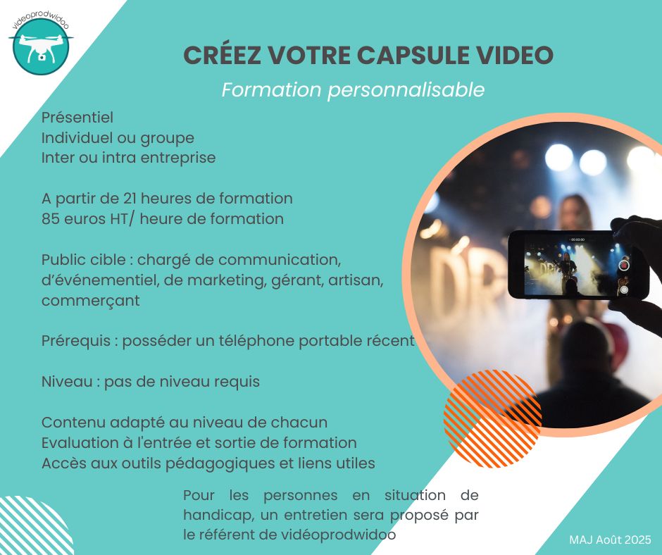 Créez une capsule vidéo de maniere professionnelle : donner du sens, maitriser les techniques de son, lumiere montage